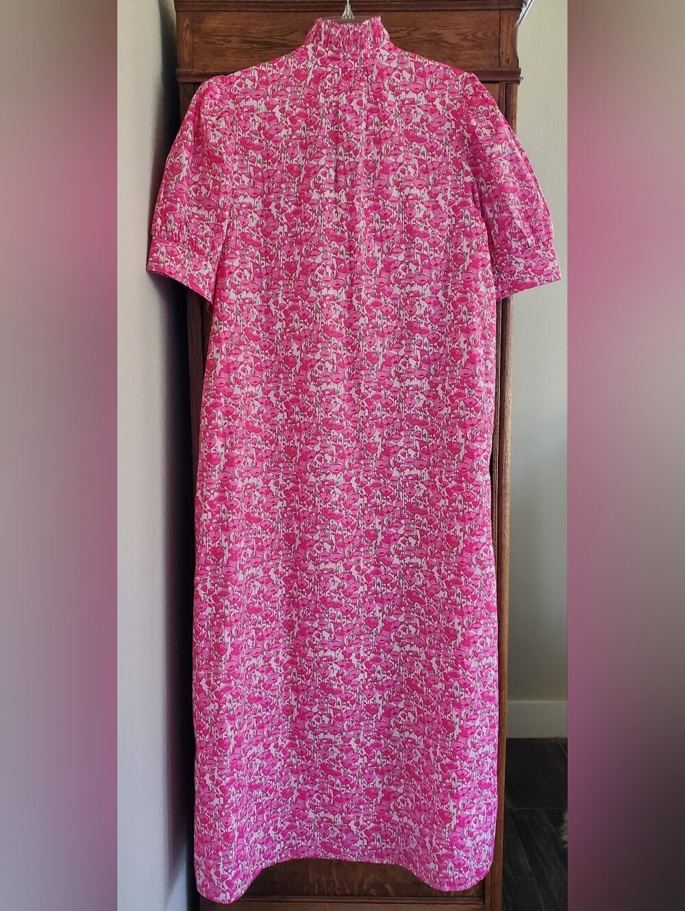 TUCKERNUCK Hyacinth HousePink Poppies Floral Louisa Maxi Dress XL NWT - Picture 3 of 14